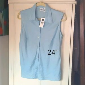 $5 W/BUNDLE GAP Sleeveless Button-Down Shirt  ☆